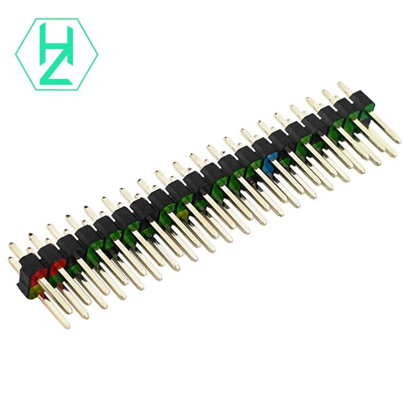 5 ชิ้น 2 X 20 Pin ชาย GPIO Header คู่แถว 20 Pin ชายสําหรับ Zero