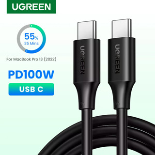 UGREEN สาย USB C 100W 5A E-marker ชิปประเภท C ถึง C สายชาร์จ…