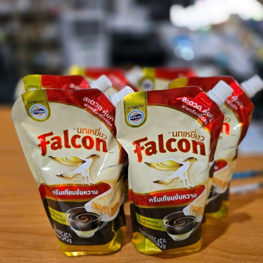 (6 ถุง)นมข้นหวานตรา Falcon ปริมาณ 545 กรัม