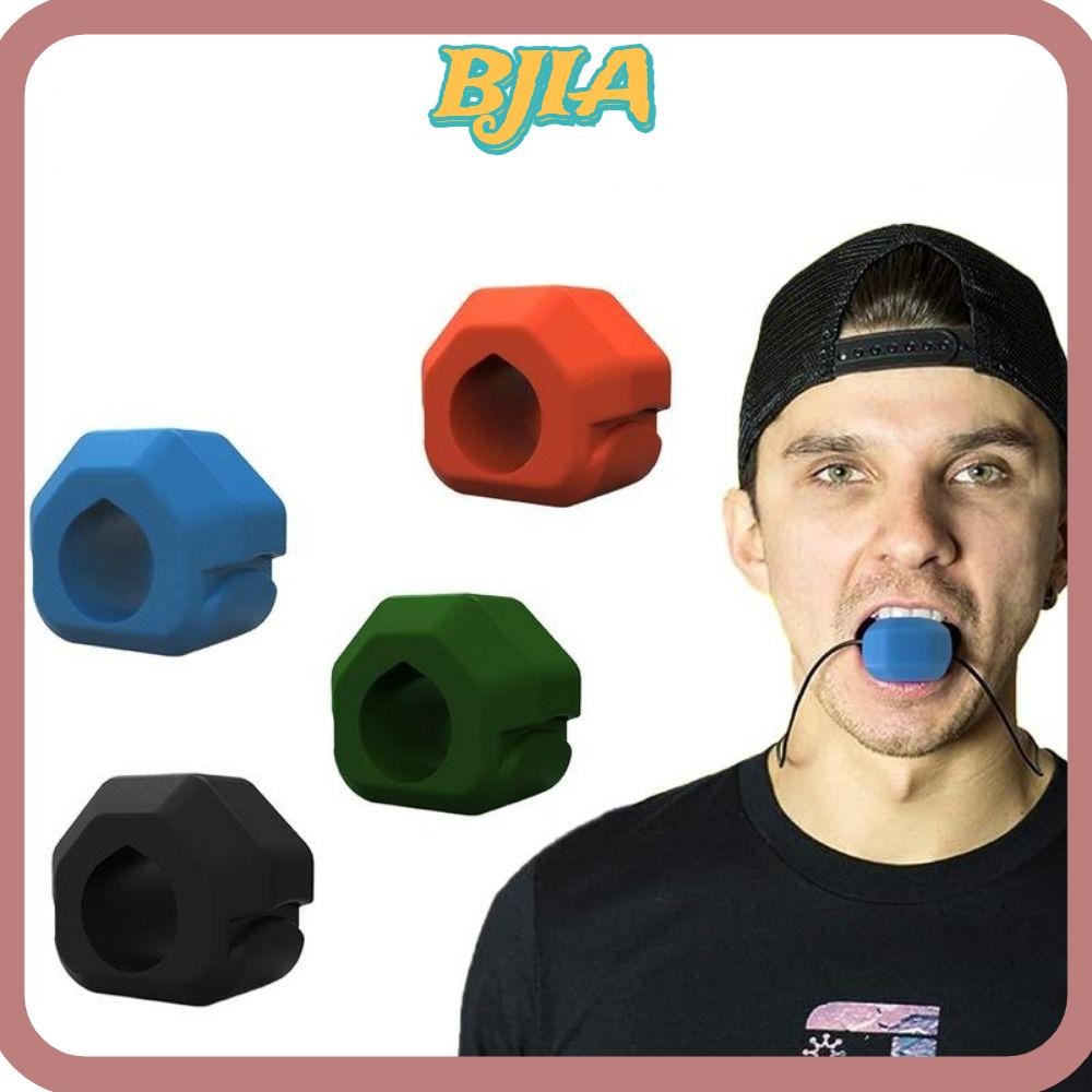 BJA Jaw Trainer, Anti-stress ซิลิโคน Jawline Exerciser, Shaper Gum เม็ด BPA ฟรีลูกนวด Man และหญิง