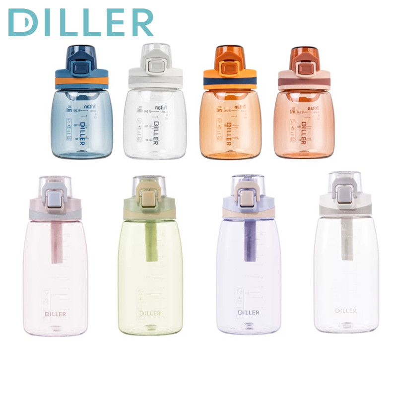 ขวดน้ํา Diller รุ่นใหม่ 550 มล., Tritan, BPA Free, ขวดดื่มสําหรับเล่นกีฬาและกิจกรรมกลางแจ้ง D63Yes