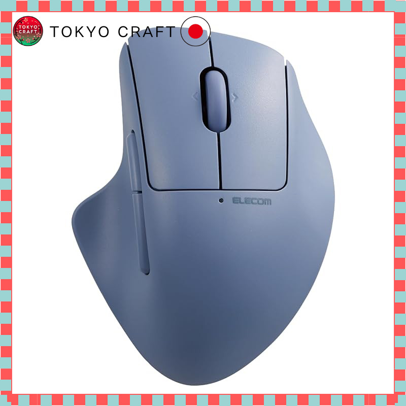 Elecom Wireless Mouse SHELLPHA Silent 5 Buttons + Tilt Bluetooth Dual 2.4GHz Compatible Multi-Pairing (up to 3 devices) M Size Navy M-SH30MBSKNV