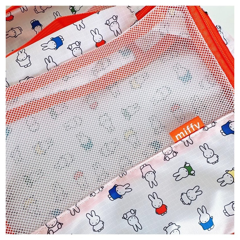 น่ารัก กระต่าย ถุงซักผ้า ชุด 4 ชิ้น - ที่เก็บของแบบพับได้ระบายอากาศได้สําหรับเดินทางและบ้าน - รูปที่ 6