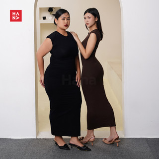 Hana Fashion - Marissa Bodycon Long Dress Wanita - CD207