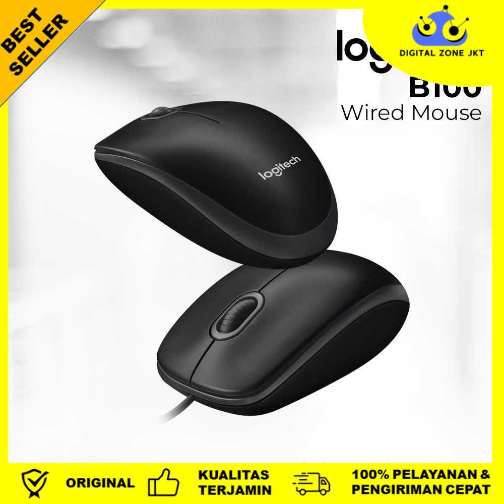 เมาส์แบบมีสาย Logitech - B100