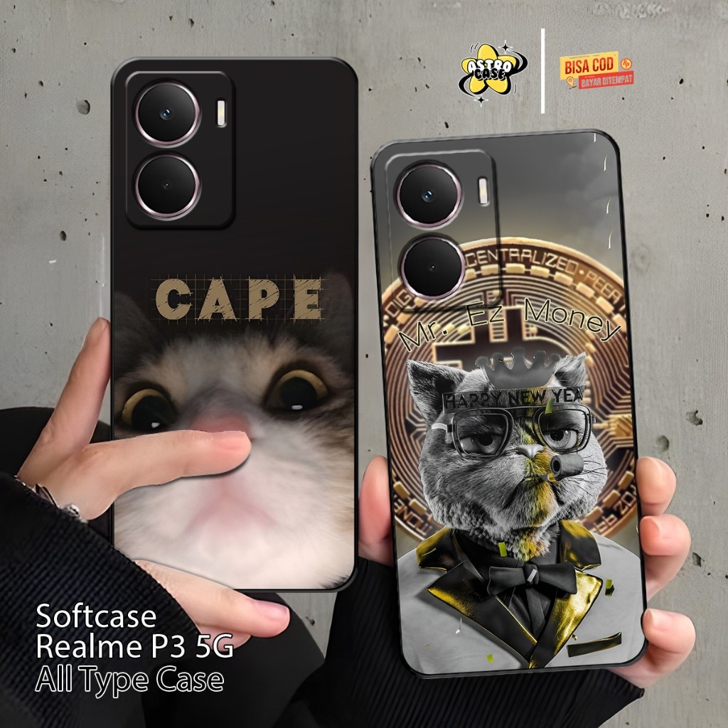 Case Realme P3 5G New Premium Luxury Print - Softcase Motif Paint Realme C71/Realme C75/Realme 14/Re