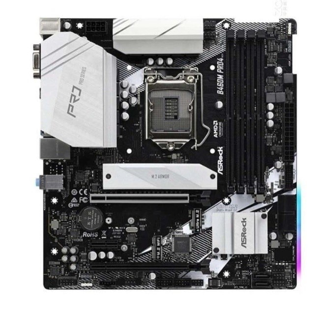 ASRock B460M Pro4 เมนบอร์ด 1200 รองรับ i510600ฉัน7 10700 ไอ910900ซีพียู K รุ่นที่สิบ