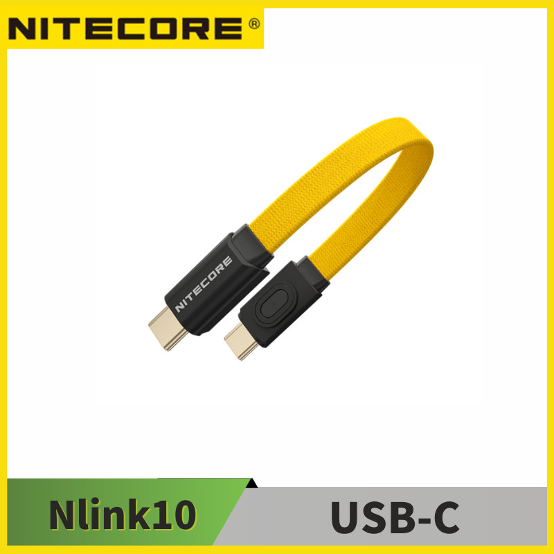 NITECORE NLink10 USB-C Magnetic Fast Charging Cable 60W 3A 7CM Short Dual Type-C Cable Magnetic
