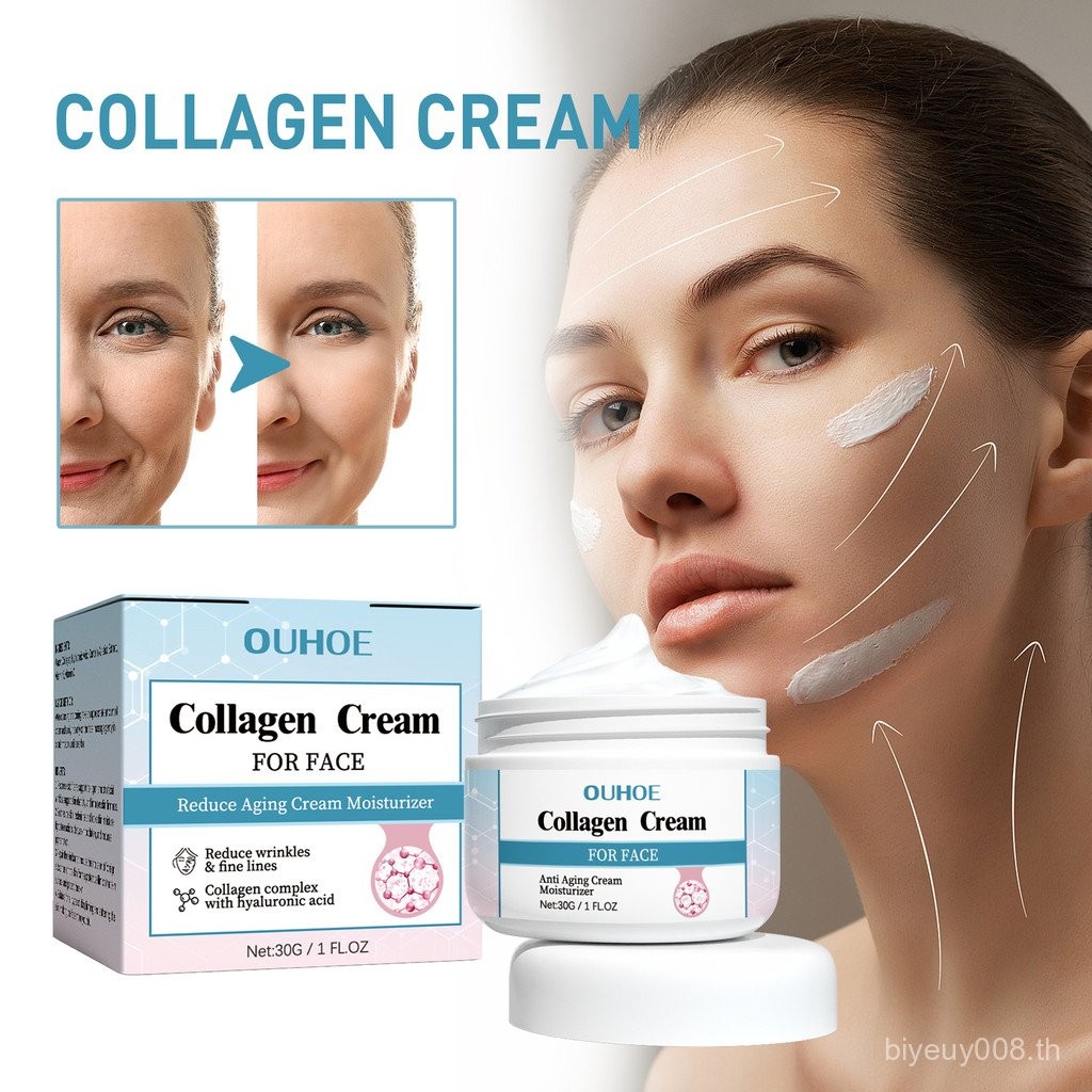 OUHOE Collagen Anti-Wrinkle Cream Moisturizing Firming Soft Skin Anti-Aging Cream X8GF