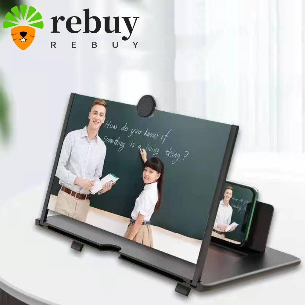 ซื้อซ้ํา เครื่องขยายเสียงหน้าจอ3ง 10/12นิ้วพับหน้าจอแว่นขยายโทรศัพท์โต๊ะผู้ถือดึงประเภทวิดีโอเครื่องขยายเสียงวงเล็บ