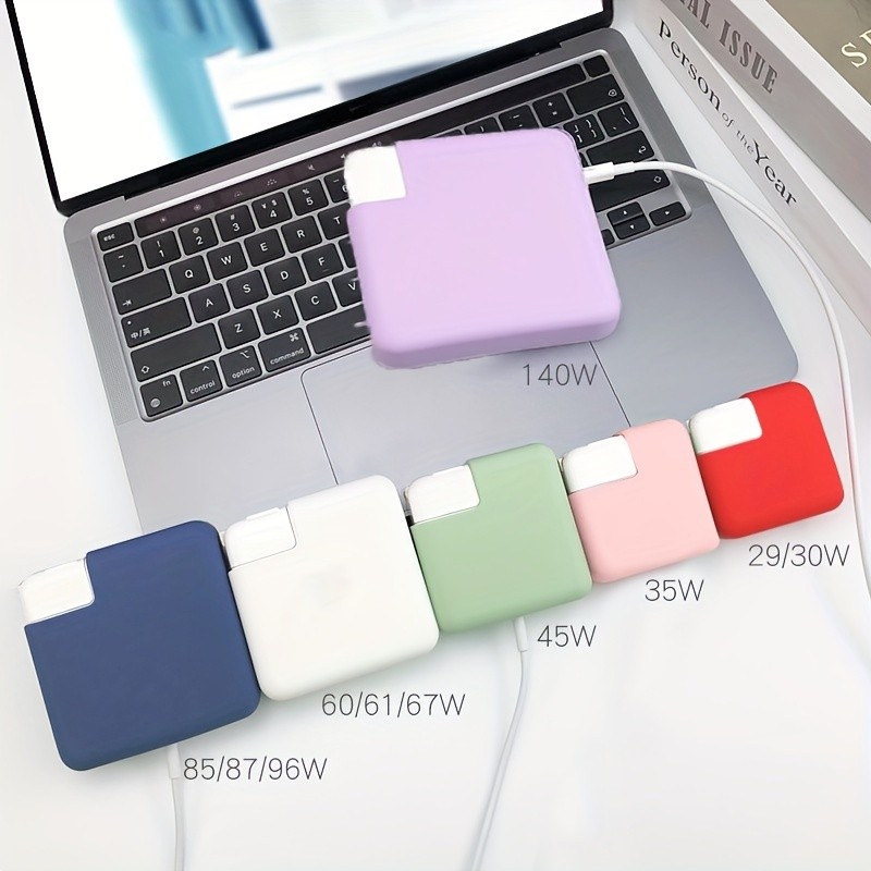 จัดส่งรวดเร็ว pter Charger ฝาครอบป้องกัน Power Case for Mac Book 13 Air M2 14 Pro M1 2022 M4 15 Max 16 M3 iPhone
