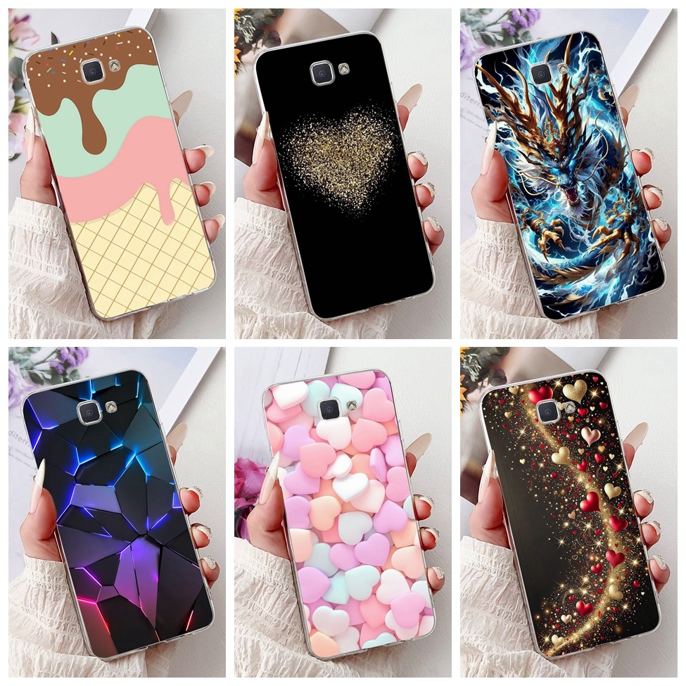 ปลอกใสสําหรับ Samsung J5 Prime G570F G570F G570M สําหรับ Samsung Galaxy J5 Prime กรณีผีเสื้อหรูหรารั