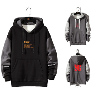 SHOES เสื้อคลุมกันหนาวแขนยาวมีฮู้ด เสื้อคลุมตัวนอกผู้ชาย รุ่…