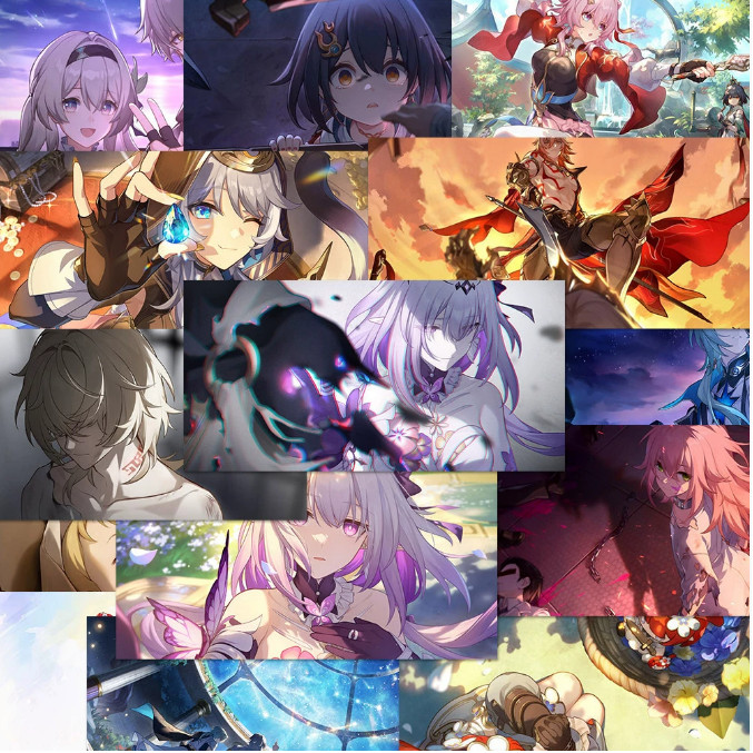 [กันน้ํา] สติ๊กเกอร์ โรงภาพยนตร์ Honkai Star Rail HSR 54 ชิ้น