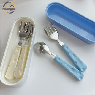 😍COD😍ชุดช้อนส้อมชีส สแตนเลส ช้อน+ส้อม พร้อมกล่องเก็บ ช้อน ช้…