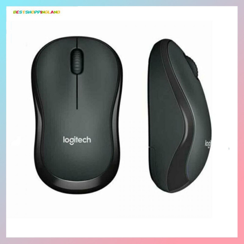 M220 Silent Model Ergonomic Black Wireless Optical Mouse จากสําหรับ LOGITECH