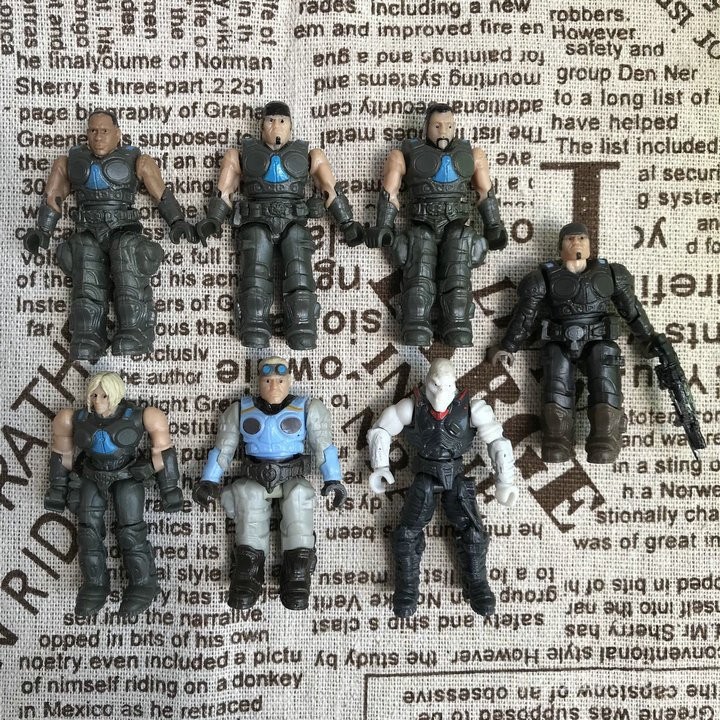 สินค้าใหม่สินค้าจํานวนมาก Gears of War Gears of War Building Block Man Action Figure ตกแต่งรุ่น