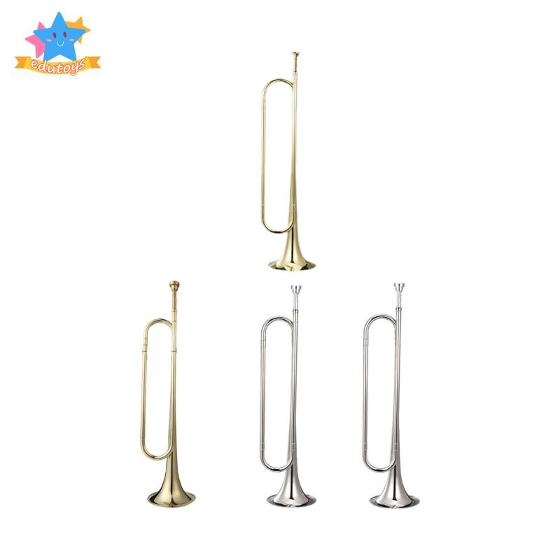 [Edstars] Bugle Cavalry ทรัมเป็ตพร้อมปากเป่า Bugle Scouting ทรัมเป็ต Bugle สําหรับ Cavalry Band Stag