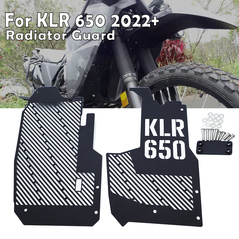 Klr650 อุปกรณ์เสริมรถจักรยานยนต์หม้อน้ํา Grille Guard Cover Protector สําหรับ KLR650 KLR 650 2022