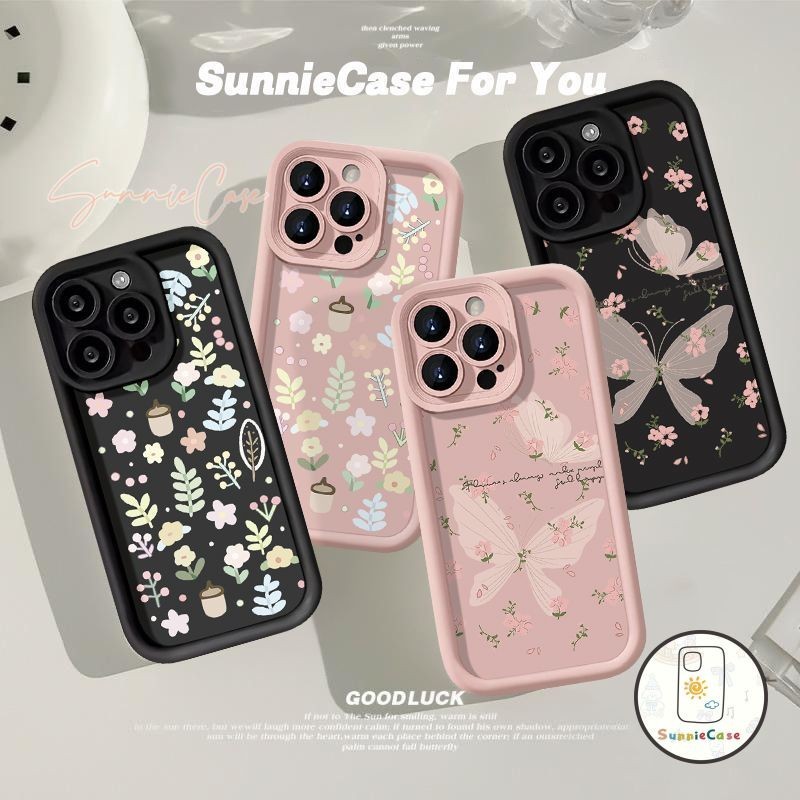 ผีเสื้อดอกไม้แสนหวาน เคสOPPO A18 A57 A12 A5s A15 A17 A78 A54 A38 A9 A16 A58 A7 A5 A3s A17K Reno 5 A53 A77 A16K