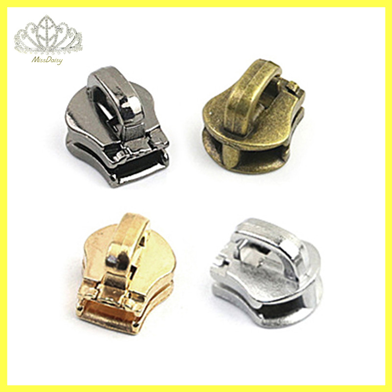 Daisy 10 ชิ้น 5 # โลหะหัวซิปดึง Slider ซิปล็อคกระเป๋ากระเป๋าเดินทางเสื้อผ้า DIY ชุดซ่อมอุปกรณ์ฮาร์ดแวร์ TH