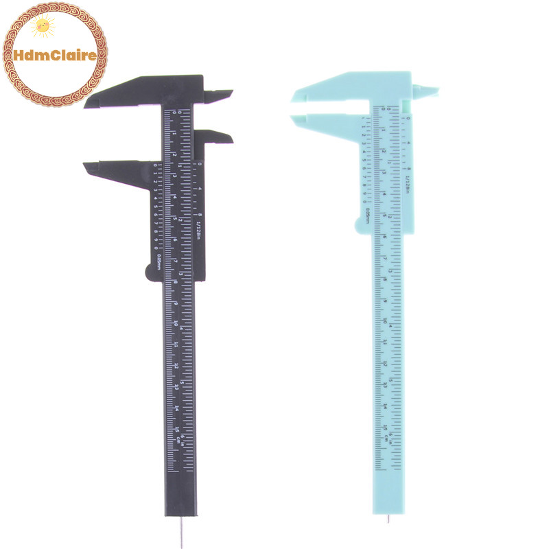 Hdmclaire 1PC 6 นิ้ว 150 มม.พลาสติกเวอร์เนียคาลิปเปอร์เลื่อนวัดไม้บรรทัดเครื่องประดับวัด TH