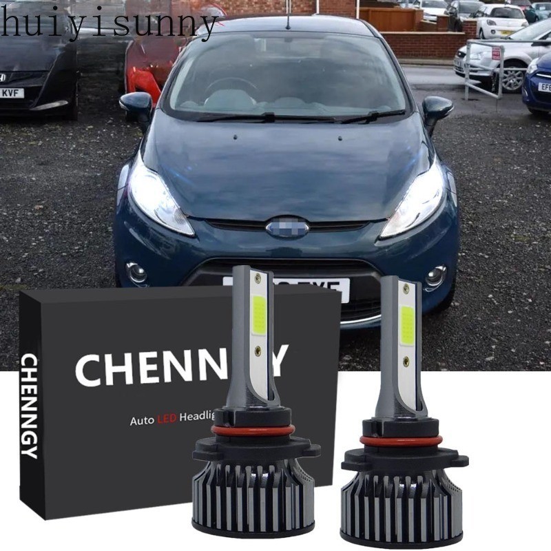 Hys สําหรับ Ford Fiesta ปี 2009-2017 6000K WHITE Combo LED ไฟหน้าหลอดไฟ Low Beam (1 คู่)