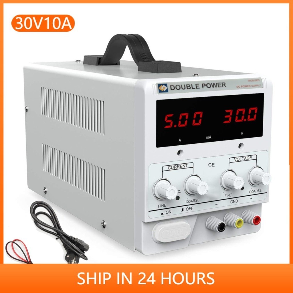 ✭Laboratory Power Supply 30V10A Current Regulator Switch Power Supply Adjustable Voltage Regulator B