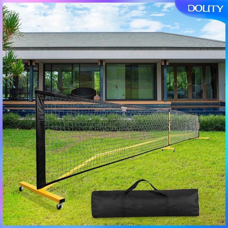 [dolity] แบบพกพา Pickleball Net Set System 22ft กฎระเบียบขนาด Pickleball Net กรอบโลหะพร้อมกระเป๋าพกพ