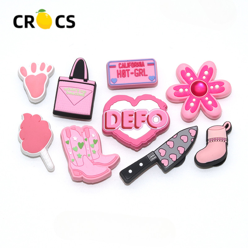 Jibbitz Crocs Charms สไตล์ใหม่ Crocs อุปกรณ์เสริมรองเท้ารูรองเท้าดอกไม้การ์ตูนหัวเข็มขัดอุปกรณ์เสริม