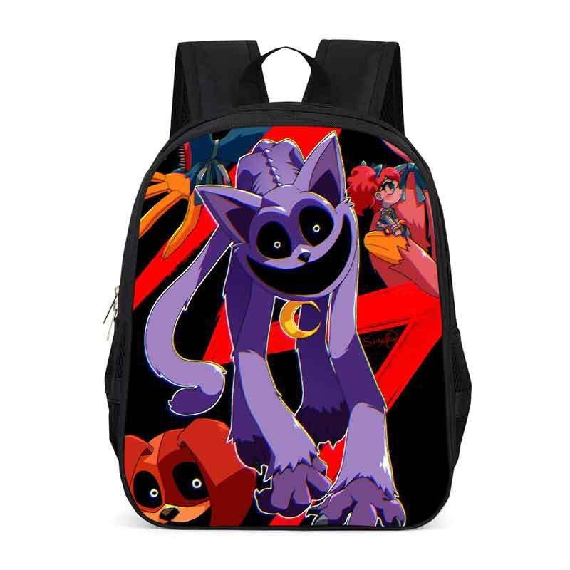 catnap poppy playtime 3 backpack กระเป๋าเป้สะพายหลังกระเป๋าเป้สะพายหลังกระเป๋าเป้สะพายหลังโรงเรียนประถมศึกษายิ้ม