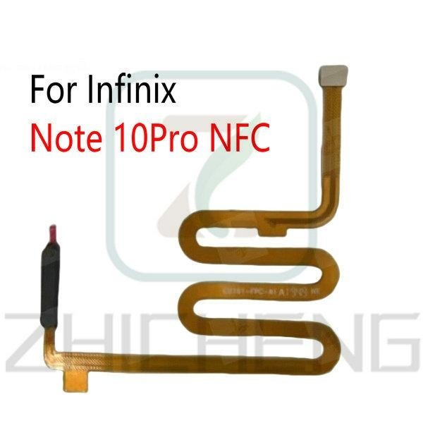 เซ็นเซอร์ลายนิ้วมือ เครื่องสแกนพิมพ์นิ้ว สําหรับ Infinix Note 10 Pro NFC X695 On off power swicth flex ปุ่ม