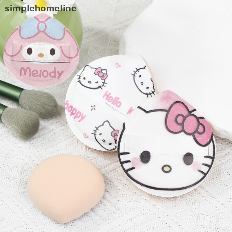 [simplehomeline] Sanrio พัฟฟองน้ําแต่งหน้า Hello Kitty คอนซีลเลอร์แต่งหน้า Super Soft Elastic Cotton Face Base Make Up พัฟเครื่องสําอางเครื่องมือความงามสต็อกใหม่