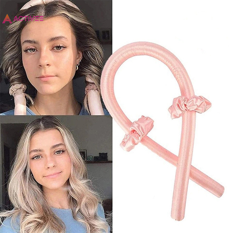 <Activee> แกนม้วนผม Heatless ไม่มีความร้อน Curls ลูกกลิ้งผม Sleeping Soft Hair Curler เครื่องมือ Nice