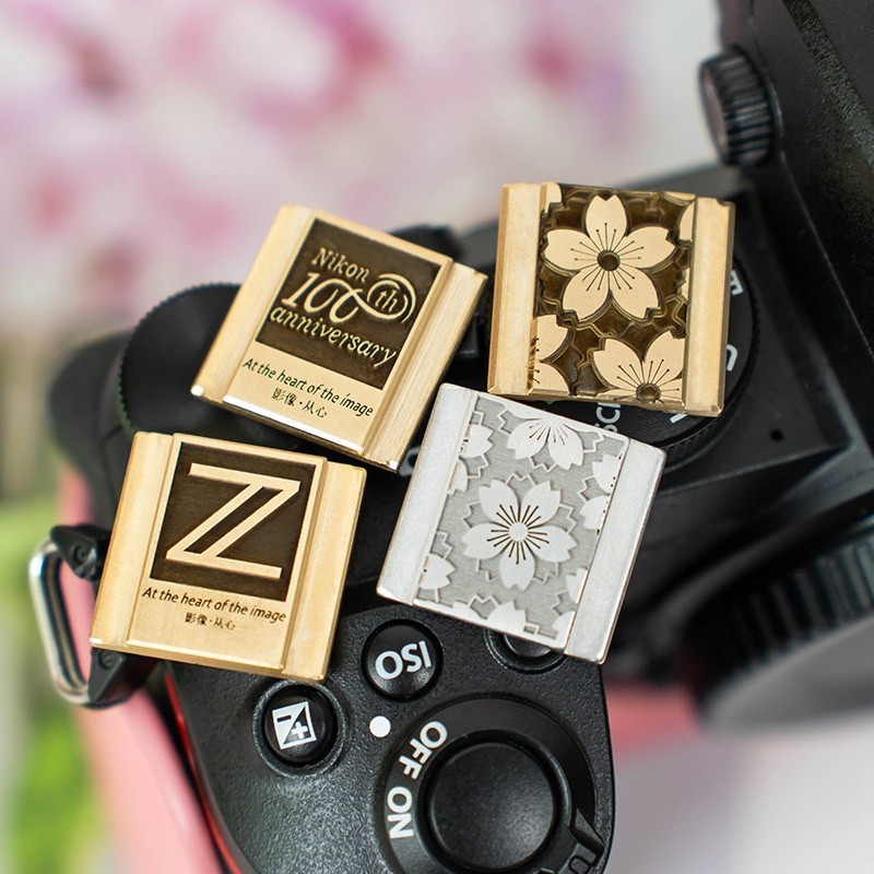 ฝาครอบป้องกันรองเท้าร้อนทําจากทองแดงบริสุทธิ์ Nikon ZFz30z50zfcz5z62 ปุ่มชัตเตอร์ที่ระลึกร้อยปีอุปกรณ์เสริมกล้องกล้องรุ่น Canon