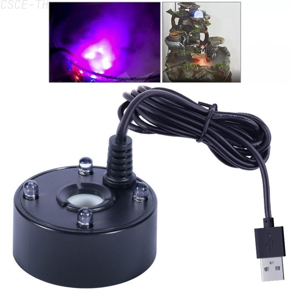 CSCE เครื่องทําหมอก เครื่องพ่นหมอก USB พร้อมไฟ LED ปรับปรุงอากาศเหมาะสําหรับบ่อและถัง