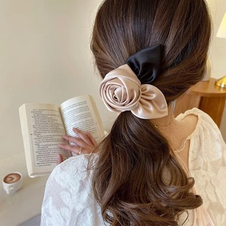 Elegant เกาหลี 3D Rose ดอกไม้ Hairpin กิ๊บติดผม Headwear เครื่องประดับผมสําหรับสาวหวาน