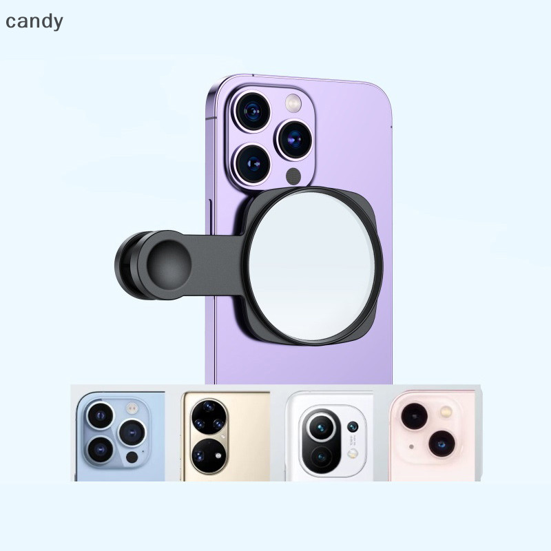 Ndy สมาร์ทโฟนกล้องกระจก Reflection Clip Kit โทรศัพท์มือถือแบบพกพากล้องกระจกคลิปพร้อมกระเป๋าเก็บโทรศัพท์ด้านหลัง Selfie Mirror N