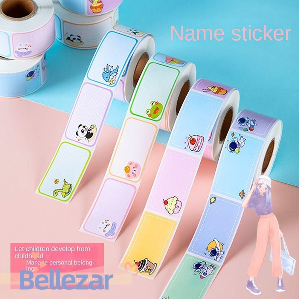 Bellezar 100/280 ชิ้น/ม้วนชื่อสติกเกอร์,กันน้ําป้ายที่เขียนด้วยลายมือสติกเกอร์,คุณภาพสูงสไตล์การ์ตูน Self-กาวนักเรียนเครื่องเขียนของขวัญ