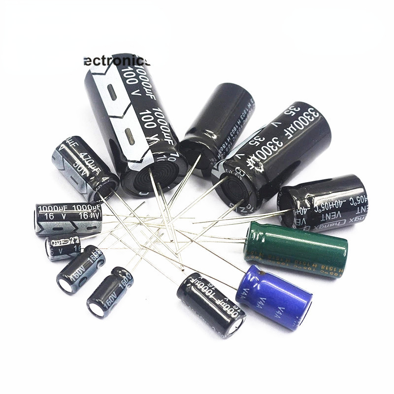 In-line Electrolytic Capacitor 16V 22UF 33UF 47UF 100UF 220UF 330UF 470UF 680UF 1000UF 1500UF 2200UF 3300UF 16V Plug-in อลูมิเนียม Electrolytic Capacitor 4 * 7MM 5 * 11M 6M 10M 8M 10M 10M 10M 8M 10M 8M 10M 10M 8M 10M 10M 17 10mm 20M 30M * 20M ตัวเก็บประจุ