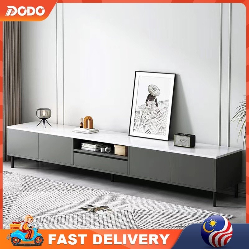 【NEW】6ft TV Cabinet Modern Rak TV kayu Almari TV Kabinet 65inch Tv console TV Media Storage Cabinet 