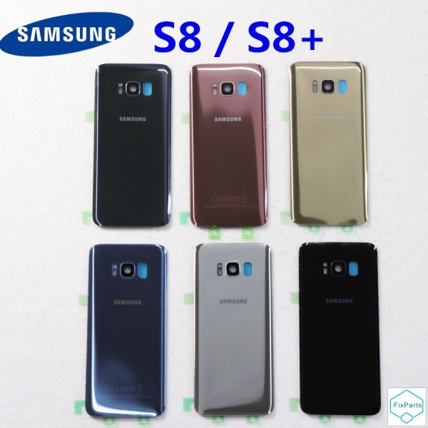 สําหรับ Samsung ฝาหลังแบตเตอรี่สําหรับ Samsung Galaxy S8 G950 SM-G950F G950FD S8 Plus S8 + G955 SM-G955F ด้านหลังกระจกกรณี