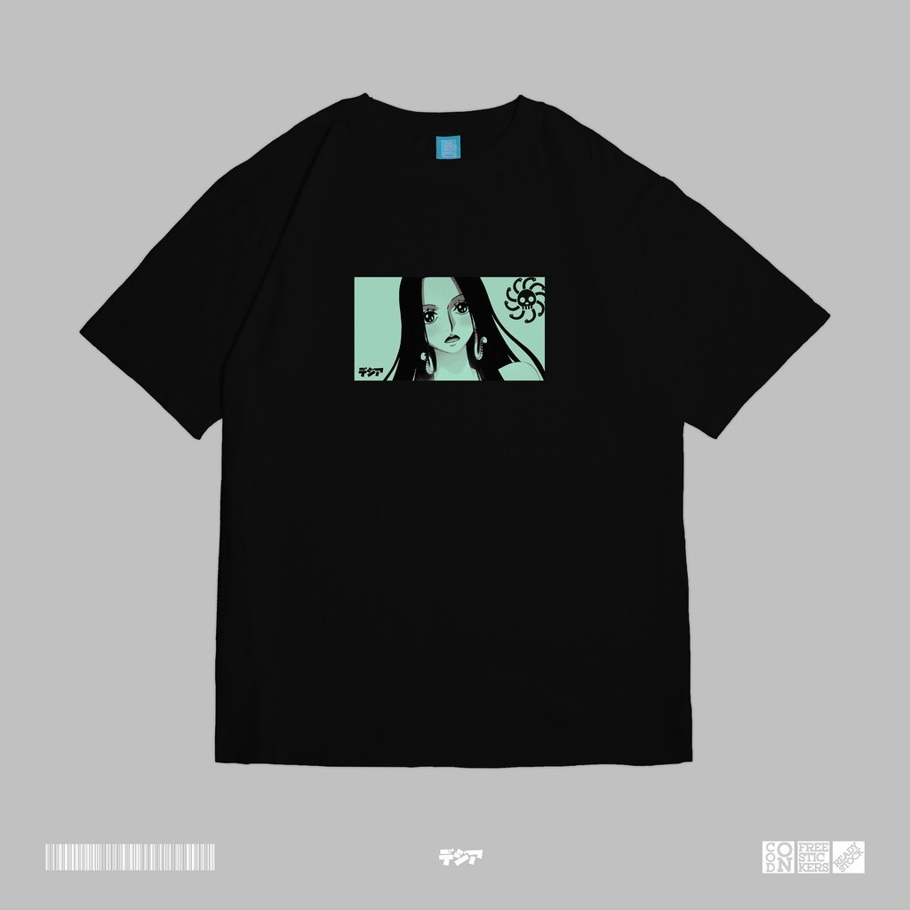 (🔥เสื้อยืดพิมพ์ลาย🔥) เสื้อยืด cotton Boa Hancock Kuja Pirates One Piece Luffy T-Shirt Anime Manga Ja