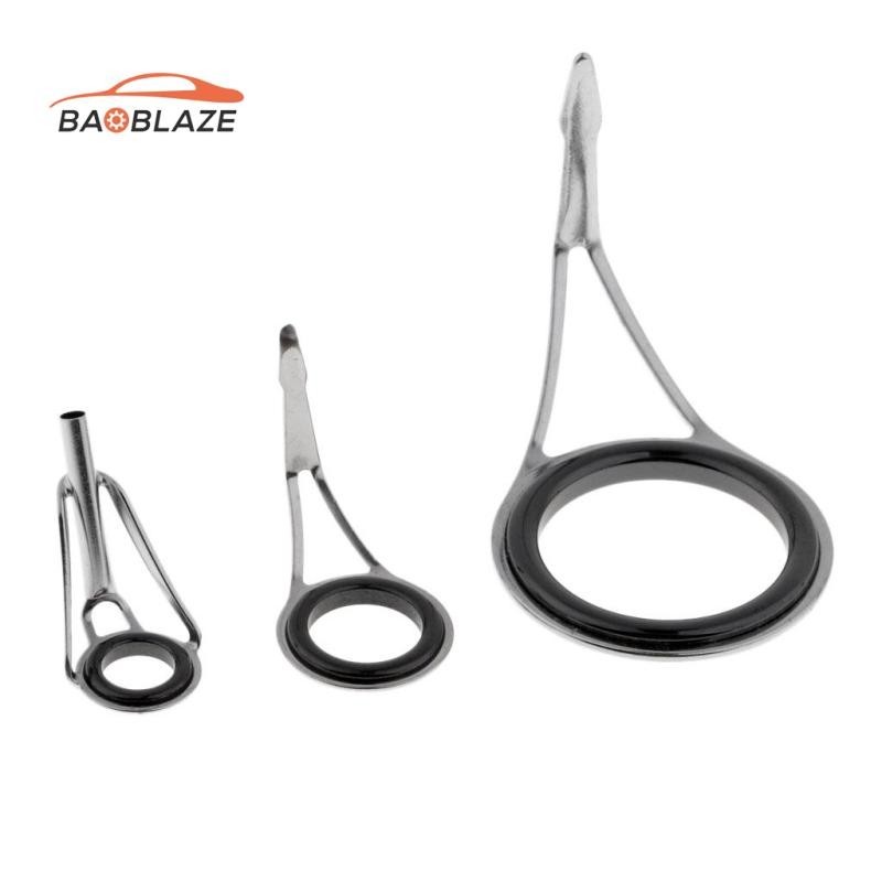 [Baoblaze] 7 ชิ้นไกด์เบ็ดตกปลาขาเดียวชิ้นส่วนเบ็ดตกปลาแหวนตา 7 ขนาด - - รูปที่ 2