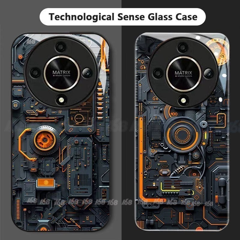เคส Honor X9B X9A 200 5G เคส Honor X7B X8B 200 Pro เคสโทรศัพท์กันกระแทกพร้อมเลนส์ป้องกันเลนส์กล้องฝาครอบแผงวงจร PCBA ฝาครอบโทรศัพท์สําหรับผู้ชายเด็กนักเรียน
