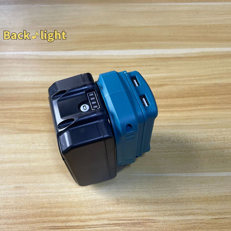 [Backlight] Converter MT Socket สําหรับ Makita 18V พร้อมอะแดปเตอร์ USB คู่เครื่องมือลิเธียมชาร์จเร็ว [ใหม่]