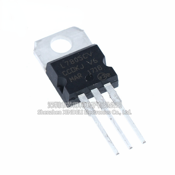 L7805cv เครื่องปรับแรงดันไฟฟ้าสามปลาย In-Line TO-220 5V 7805 In-Line Triode ยี่ห้อใหม่