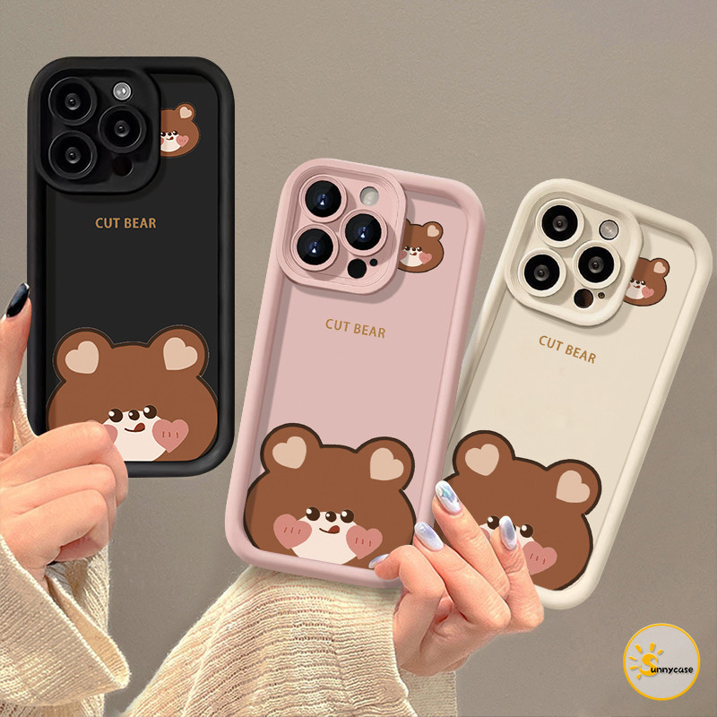 เคสนิ่มลายหมีน่ารัก เข้ากันกับ infinix Smart 8 7 6 Hot 11 20 12 30i 40i 10 30 Play Spark GO 10 10C 20C 20