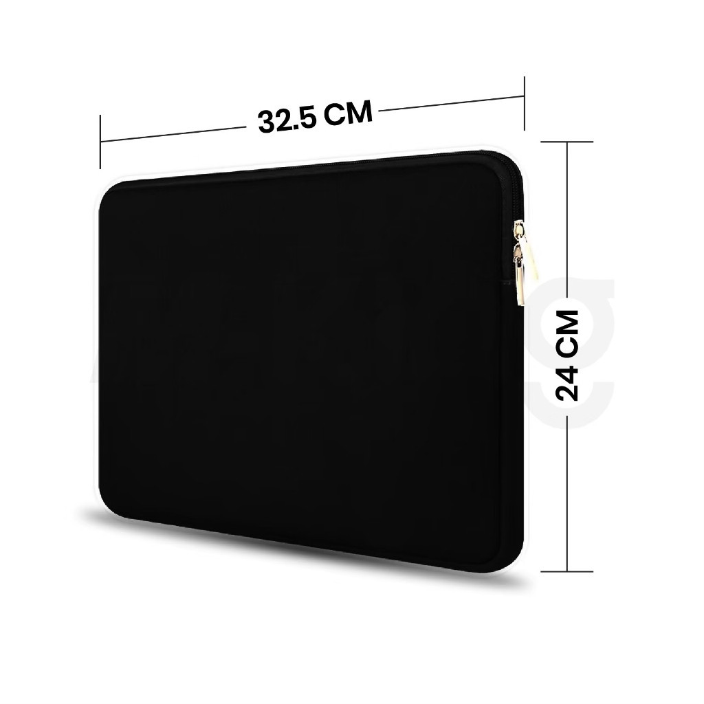 ซองใส่ laptop ขนาด 13 นิ้ว สีดำ Softcase for notebook 13 inch   ( Black ) BAG028 BAG031 สินค้าพร้อมส่ง DoubleBBB