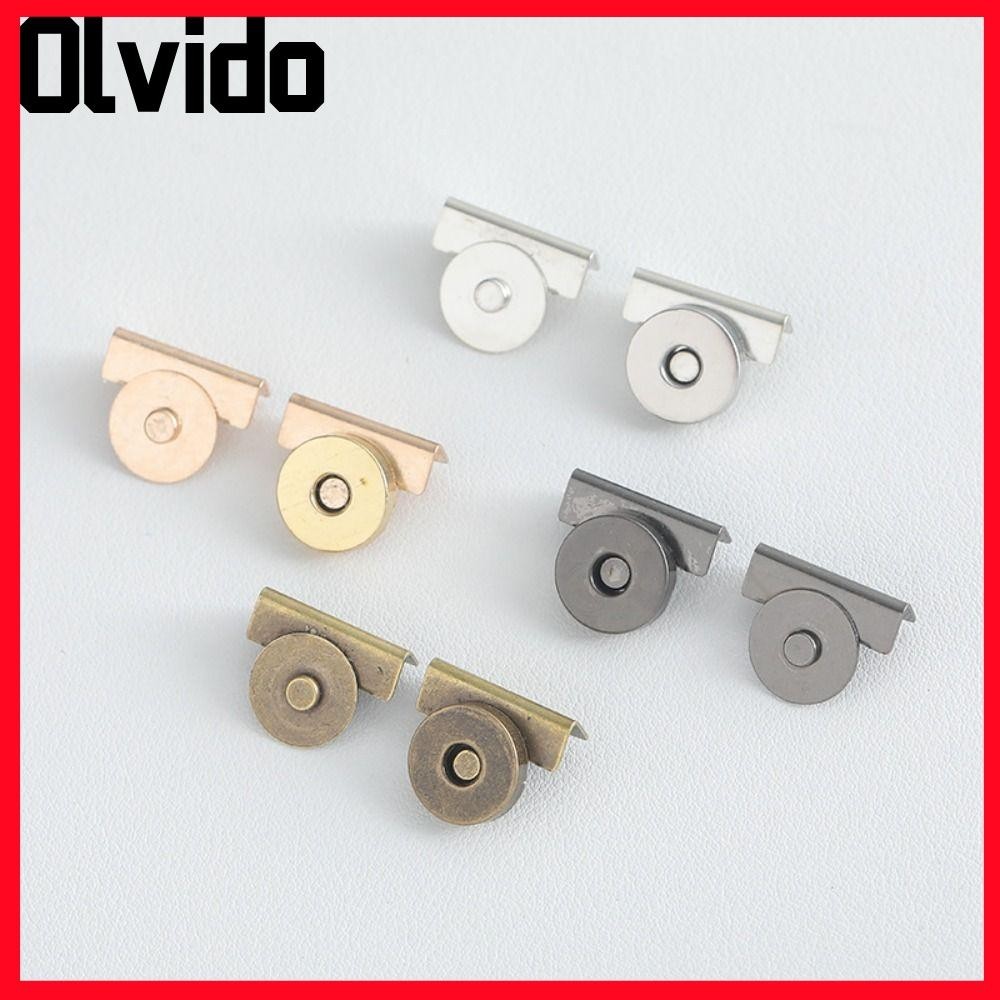 Olvido 5 คู่กระเป๋าหัวเข็มขัดอุปกรณ์เสริม,กระเป๋าสตางค์ Craft Self-เย็บปุ่มไม่มีรู,กระเป๋าถือ DIY ซ่อนหัวเข็มขัด 14/18 มม. Fasteners Claspsps ปุ่มสําหรับเสื้อผ้ากระเป๋ารองเท้า